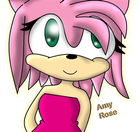 Lineart of my fav charie in the world!! Amy Rose LineArt Colored 01 by Superniendo167 on DeviantArt