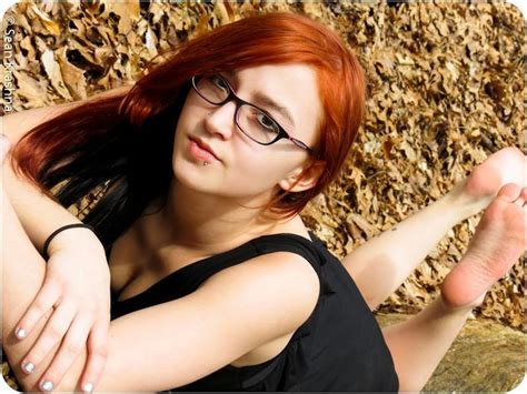 Bunny Barefoot Hottest Redheads Foot Fetish Barefoot Bunny Glasses