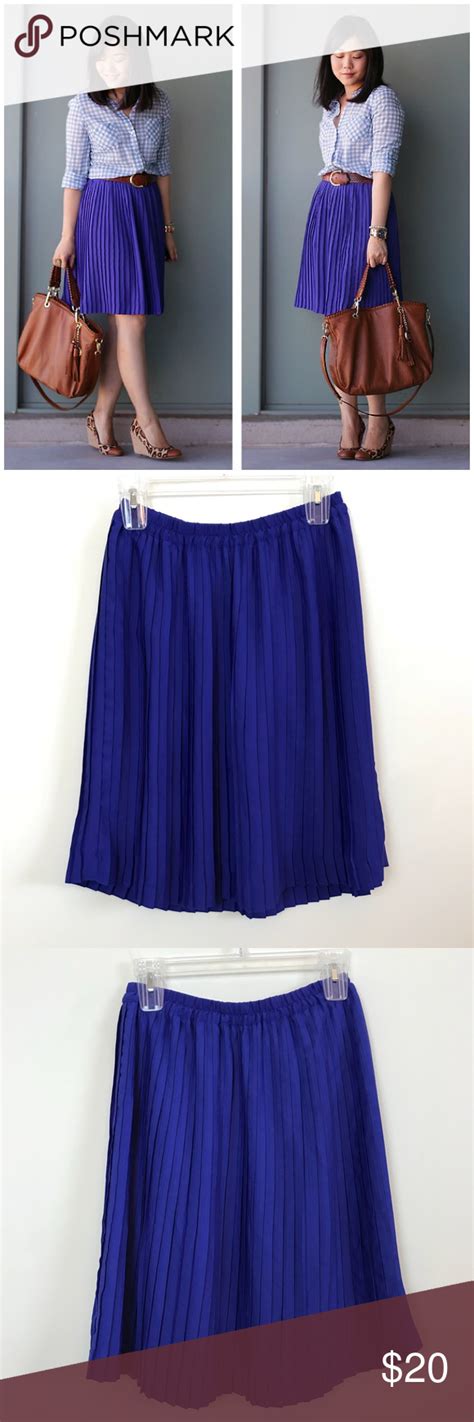 banana republic blue pleated skirt blue pleated skirt skirts pleated skirt