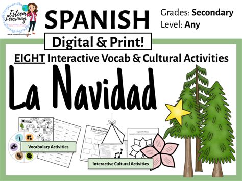 Vocab And Cultural Activities For La Navidad Christmas Activities For