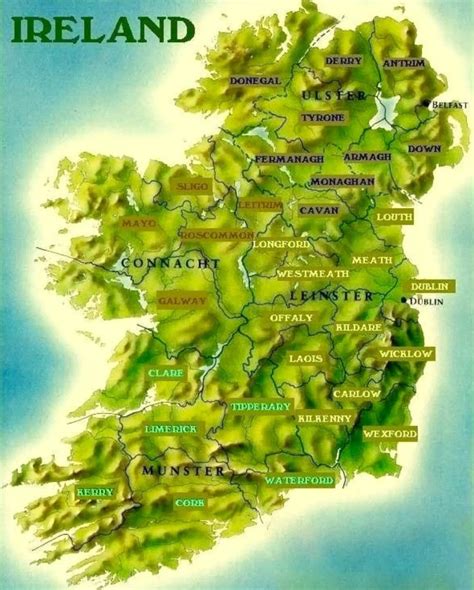 How And When The 32 Counties Of Ireland Formed