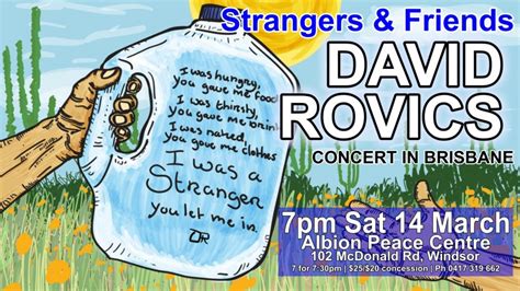 Strangers And Friends David Rovics In Concert Green Left