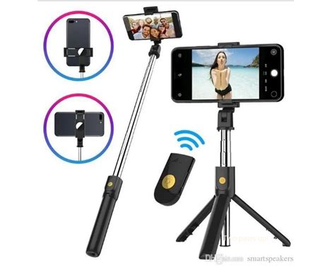 Tripé Celular Bastão Selfie Vertical Horizontal Bluetooth Youtuber F Shop