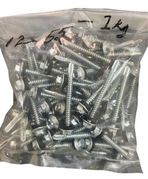 4inch Hex Head Self Drilling Screw Packet Surface Finish Galvanized