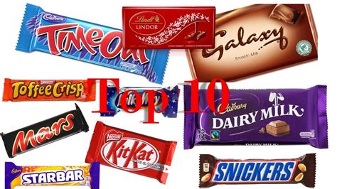 Top 10 Chocolate My Ten Most Favourite Chocolate Bars Youtube