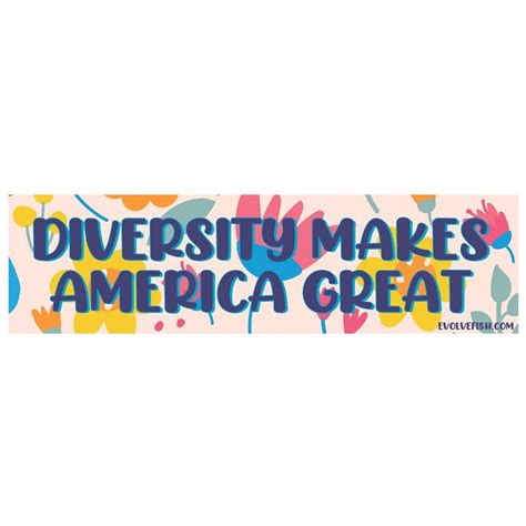 Diversity Makes America Great Bumper Sticker 11 X Etsy