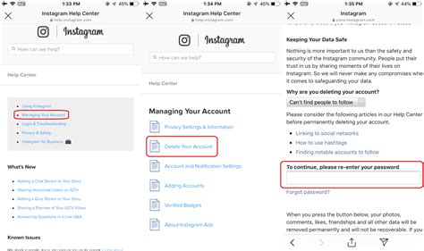 How To Deactivate Instagram On Iphone App And Delete Instagram Account Iphone