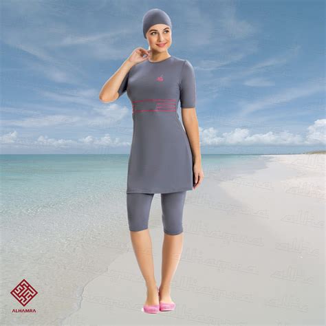 Alhamra Al8154 Modest Capri Burkini Swimwear Swimsuit Sportwear