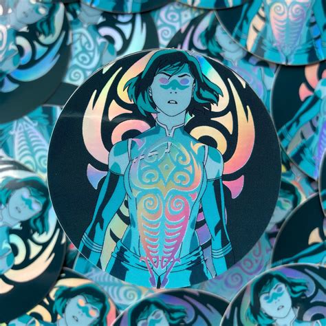 Legend Of Korra Holographic Avatar State Sticker Etsy