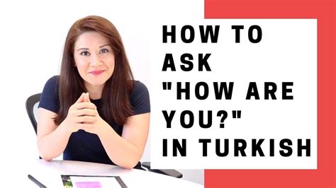 Learn Turkish Speaking How To Ask How Are You In Turkish Youtube
