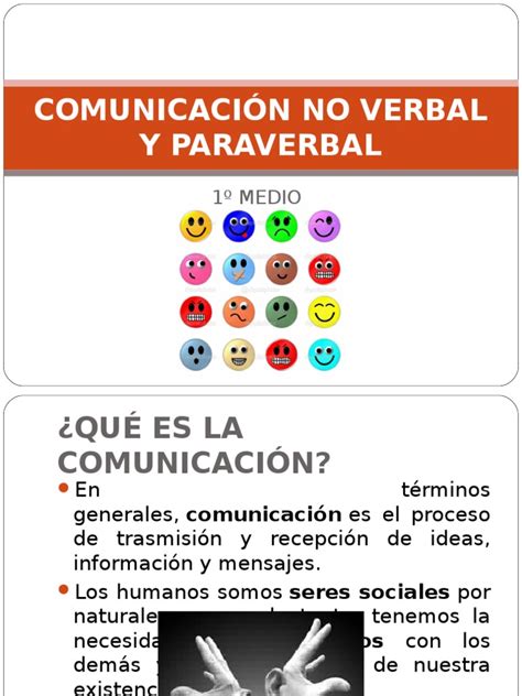 Comunicación No Verbal Y Paraverbal Pdf