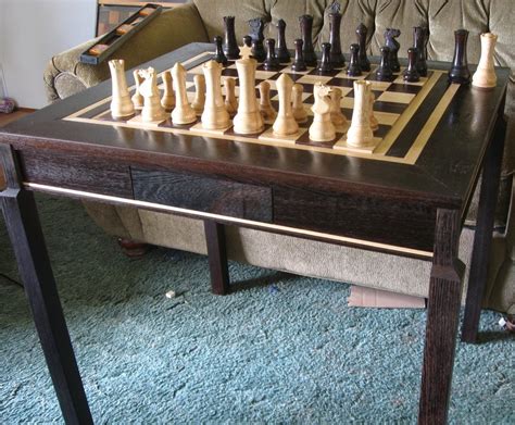 Woodworking plans make it easy to craft your own furniture, even if you don't have any experience. Custom Chess Table by Jim Arnold - by JimArnoldChess ...
