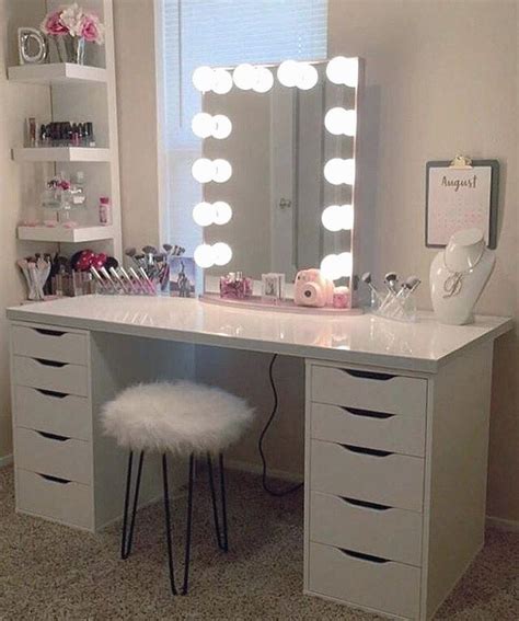 Learn how easy it is to reface a vanity with this simple ikea hack. 27 New Vanity Desk with Mirror and Lights | Ikea makeup ...