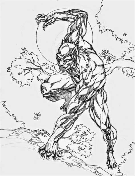 Get This Marvel Black Panther Coloring Pages Nit9