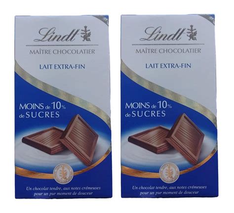 Lindt No Sugar Added Milk Chocolate Bar Sugar Free G Pack Of