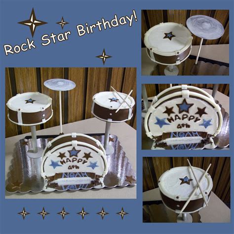 Katies Cakes Drum Set Cake