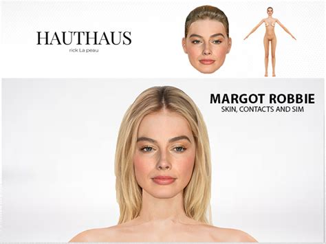 Hauthaus — Margot Robbie Skin And Sim For The Sims 4 Super
