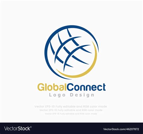 World Global Logo Royalty Free Vector Image Vectorstock