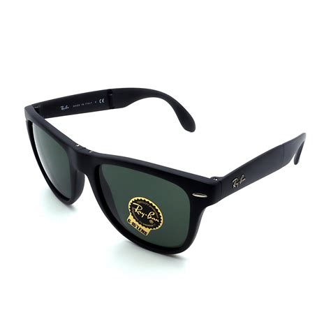 Unisex Rb4105 601s Folding Wayfarer Sunglasses Matte Black Size 50 20 140 Ray Ban
