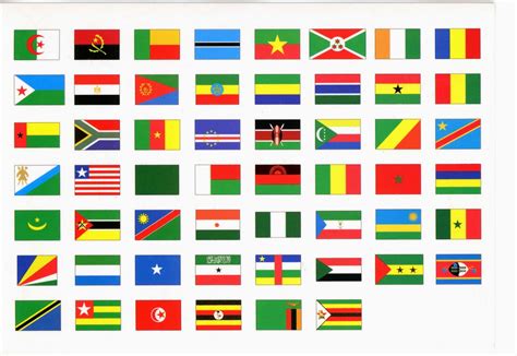 The World In My Mailbox Actually 2 Mailboxes Flags Of African Nations