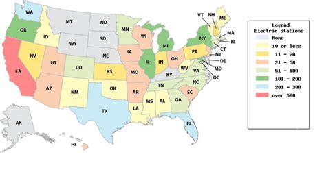 Top 50 gas guzzlers (contracts / accounts that consume a lot of gas). Oil Peak: U.S. Maps of Alternative Fueling Stations