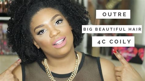 Outre Big Beautiful Hair Half Wig 4c Coily Youtube
