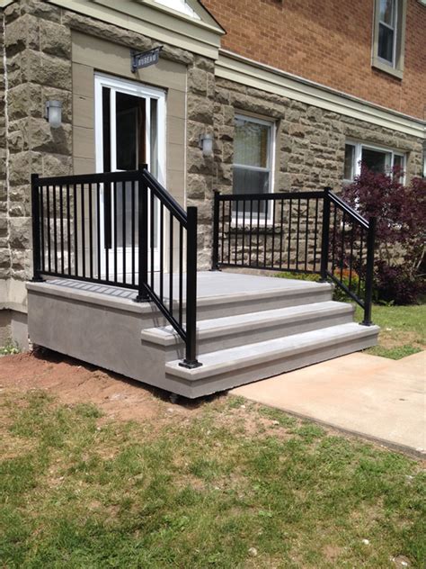 Decorative concrete stairs offer endless design possibilities for creating a grand front entrance by jim. Concrete Steps | A & P Concrete Products | Moncton and ...