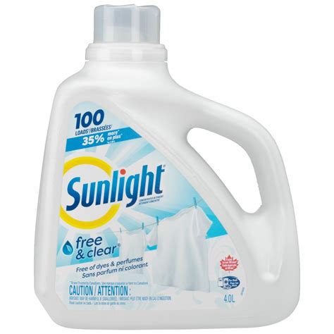 Sunlight Liquid Laundry Detergent Free And Clear 40l