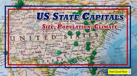 50 Us State Capitals With Population Size And Avg Temperatures