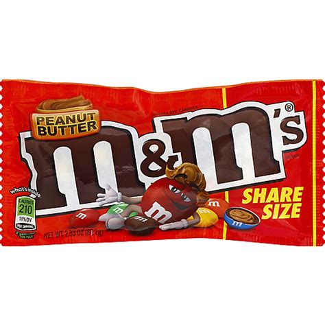 Mandms Peanut Butter Chocolate Candy Sharing Size 283 Oz Pouch