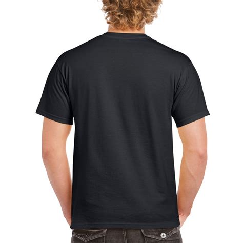 Black Plain Round Neck 100 Cotton T Shirt For Men Xtees Com