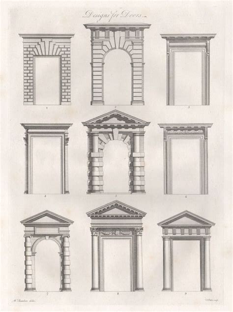 Neoclassical Architecture Drawing Creative Art