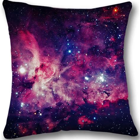Universe Filled Stars Nebula Galaxy Pillow Case Cover Set 50x50 Cm 安全
