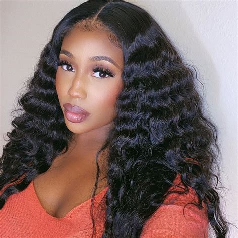 High quality human hair weaves come in a variety of stylish ranges. 250% High Density Loose Deep Wave Human Hair Lace Front ...