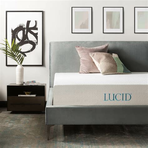 You must have something under the lucid mattress. Lucid 12" Plush Gel Memory Foam Mattress & Reviews | Wayfair