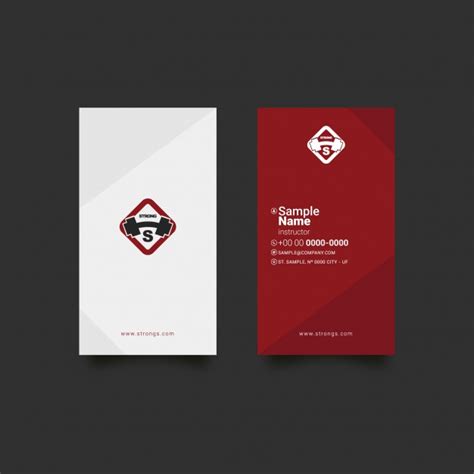 After you design your card, set your printer so it will print the correct number of cards per sheet, and test the alignment on regular printer paper. Free Vector | Fitness business card design