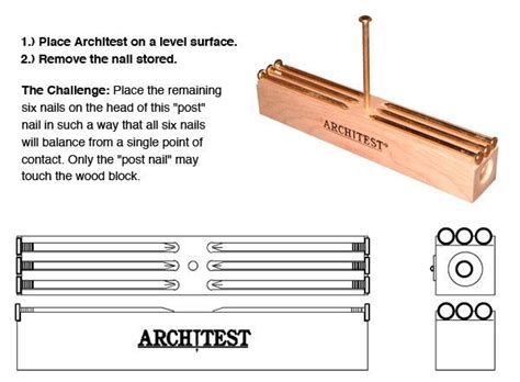Do you want to practice this activity as a family? Architest Puzzle - Balance 6 Nails on the Head of a Nail ...
