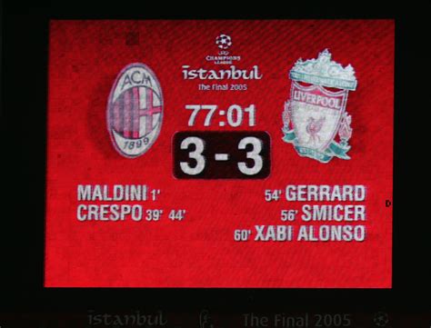 Paolo maldini opened the scoring for milan in the first minute lead before hernan crespo's brace gave them. Liverpool FC: The Top 10 Comebacks in Reds History ...