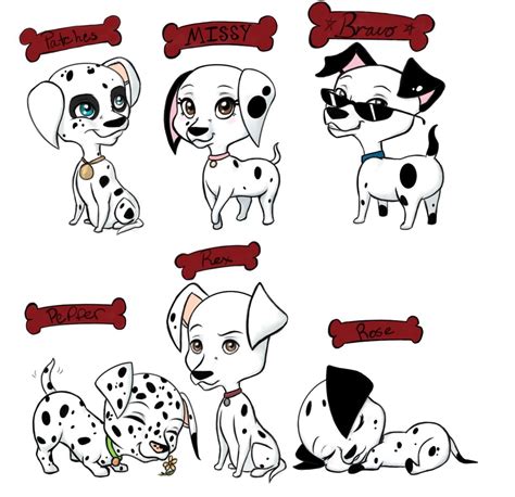What Are The Dogs Names In 101 Dalmatians