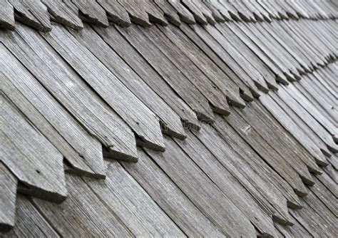 Close Up Of The Ancient Wood Shingle Roof Stock Photo Image Of Gray