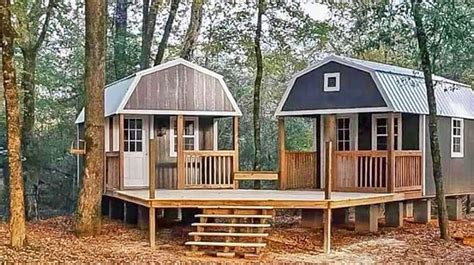 The We Shed Is A Dual Shed For Him And Her With A Conjoined Deck Shed Homes Shed To Tiny