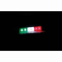 Illuminated Italian flag with 6 LEDs, 24V