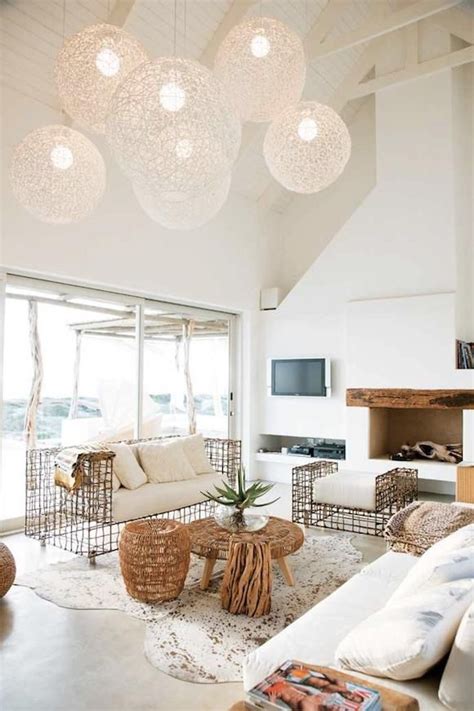 Beautiful Rustic White Wood Design Interior Home Beach House Interior
