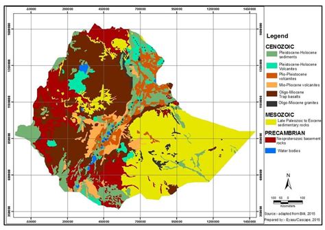 1 Simplified Geological Map Of Ethiopia Adapted From Billi 2015