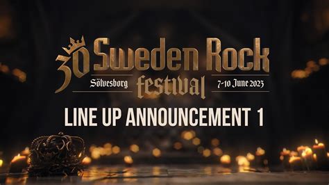 Sweden Rock Festival 2023 Announcement 1 Youtube