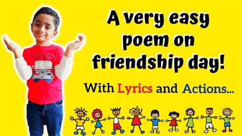A Very Easy Poem On Friendship Day In English Friendship Day Poem For