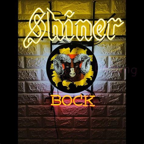 New Shiner Bock Beer Bar Light Neon Sign With Hd Vivid Printing