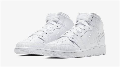 Jordan 1 Mid Gs Triple White Raffles And Where To Buy The Sole