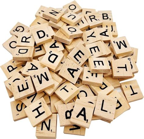 Buy Unique Deals Wooden Scrabble Tiles Set 100 Kids Craft Pendant