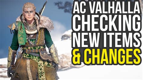 Checking New Items Changes In Assassin S Creed Valhalla AC Valhalla